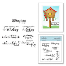 Load image into Gallery viewer, Spellbinders Build Birdhouse Seasons- Fall, Spring, Summer, Stamp, Dies