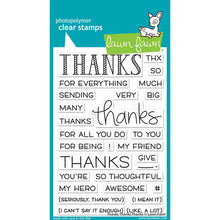 Load image into Gallery viewer, Lawn Fawn Thanks, Thanks, Thanks Stamp Die Combo