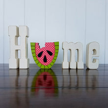 Load image into Gallery viewer, FOUNDATIONS DECOR HOME with interchangeable "O" Chick, Beach Ball, Beehive, Barn, Pineapple, Snowflake