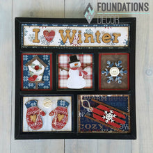 Load image into Gallery viewer, FOUNDATIONS DECOR Magnetic Shadow Box Kit Inserts, Sweet Baby, Good Luck, Paper Kits- Christmas, Give Thanks, Autumn Time, Spring, Baseball, Summer Fun, Cats, Great Outdoors, Blanks, Happy Days, Football