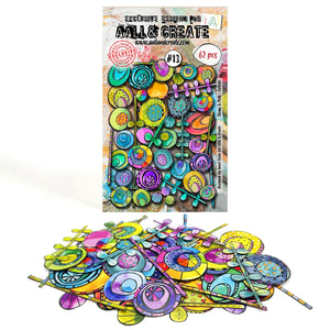 AALL & CREATE Ephemera Die Cuts Bits and Pieces- Whimsy, Flutters, Lollipop, Wings, Confetti, Cats, Pups, Whiskers, Life, Dream, Mosaic