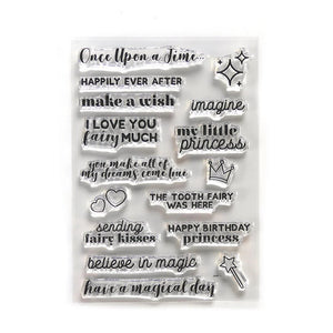 Elizabeth Craft Designs Once Upon a Time Sentiment Stamp 184