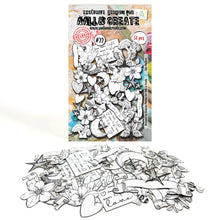 Load image into Gallery viewer, AALL &amp; CREATE Ephemera Die Cuts Bits and Pieces- Whimsy, Flutters, Lollipop, Wings, Confetti, Cats, Pups, Whiskers, Life, Dream, Mosaic
