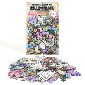 AALL & CREATE Ephemera Die Cuts Bits and Pieces- Whimsy, Flutters, Lollipop, Wings, Confetti, Cats, Pups, Whiskers, Life, Dream, Mosaic