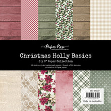 Load image into Gallery viewer, Paper Rose- Christmas Cheer, Christmas Holly, Christmas Tree Farm Paper Collections and Embossed Die Cuts
