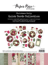 Load image into Gallery viewer, Paper Rose- Christmas Cheer, Christmas Holly, Christmas Tree Farm Paper Collections and Embossed Die Cuts
