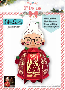 Crafttreat Holiday Lanterns- Santa, Snowman, Penguin, Tree, Ornament, Angel, Mrs Claus, Gnome, Rudolph, House