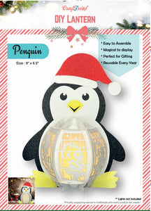Crafttreat Holiday Lanterns- Santa, Snowman, Penguin, Tree, Ornament, Angel, Mrs Claus, Gnome, Rudolph, House