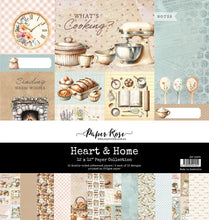 Load image into Gallery viewer, Paper Rose- Happy Stitches, Heartwood House, Heart &amp; Home, Holiday Fun, Home for Christmas, Inky Splash, Inky Color, Jolly Holidays Paper Collections, 6x6, Embossed Die Cuts
