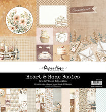 Load image into Gallery viewer, Paper Rose- Happy Stitches, Heartwood House, Heart &amp; Home, Holiday Fun, Home for Christmas, Inky Splash, Inky Color, Jolly Holidays Paper Collections, 6x6, Embossed Die Cuts
