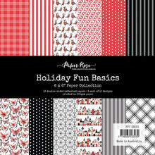 Load image into Gallery viewer, Paper Rose- Happy Stitches, Heartwood House, Heart &amp; Home, Holiday Fun, Home for Christmas, Inky Splash, Inky Color, Jolly Holidays Paper Collections, 6x6, Embossed Die Cuts
