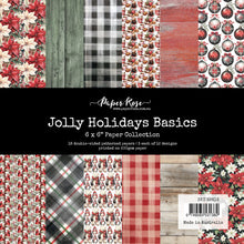 Load image into Gallery viewer, Paper Rose- Happy Stitches, Heartwood House, Heart &amp; Home, Holiday Fun, Home for Christmas, Inky Splash, Inky Color, Jolly Holidays Paper Collections, 6x6, Embossed Die Cuts
