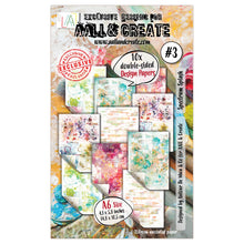 Load image into Gallery viewer, AALL &amp; CREATE Double Sided Design Paper- Vivid Vortex, Spectrum Splash, Citrus Rainbow, Papyrus Vert, Wanderlust, Tarnished Wonders, Melody, Bronze, Expedition
