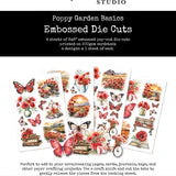 Load image into Gallery viewer, Paper Rose- Nature Stroll, Outdoor Adventure, Poinsettia Garden, Poinsettia Silver, Poppy Garden, Primrose Garden,Rambling Rose, Rustic Spring, Serenity, Spooky Halloween Paper Collections, Embossed Die Cuts
