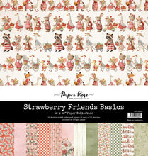 Load image into Gallery viewer, Paper Rose-  Strawberry Friends, Summer Bouquet, Summer Party, Summer Days, Tropical Summer, Sunflower Garden, Winter Stroll, Weekend Adventure, Winter Rose, Violet Garden Paper Collections, Embossed Die Cuts
