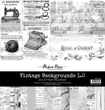 Load image into Gallery viewer, Paper Rose- Vintage Backgrounds, Vintage Rose, Wedding Blooms, Wedding Joy, White Christmas, Gnomes, Winter Blooms, Winter Gathering, Winter Woods, Woodland Christmas, Sentiment Sheets Paper Collections, Embossed Die Cuts
