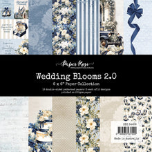 Load image into Gallery viewer, Paper Rose- Vintage Backgrounds, Vintage Rose, Wedding Blooms, Wedding Joy, White Christmas, Gnomes, Winter Blooms, Winter Gathering, Winter Woods, Woodland Christmas, Sentiment Sheets Paper Collections, Embossed Die Cuts
