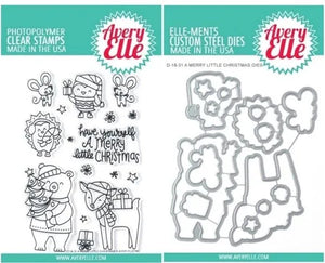 Avery Elle A Merry Little Christmas Stamp and Die Combo Set