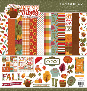 Photoplay AUTUMN VIBES Collection Pack, Ephemera, Variety Cardstock Pack