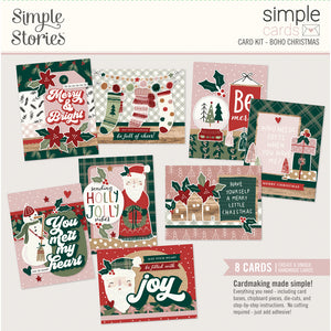 Simple Stories Simple Card Kits- Vintage Tis the Season, Dear Santa, The Little Things, Holiday Life, Boho Christmas
