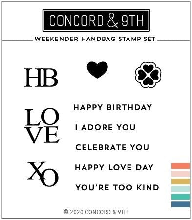 Concord & 9th Weekender Handbag Stamp Set