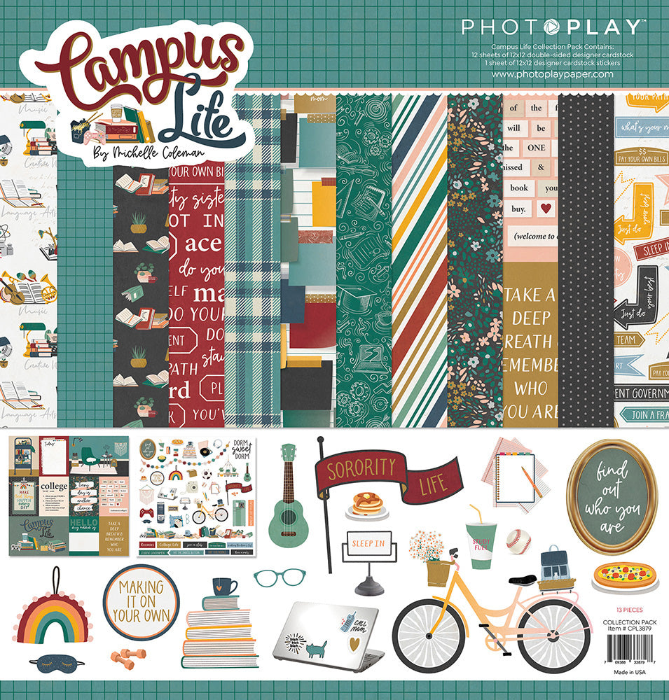 Photoplay CAMPUS LIFE Collection Pack, BOY/GIRL Ephemera