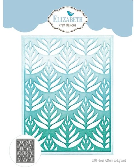 Elizabeth Craft Designs Leaf Pattern Background Die 1800