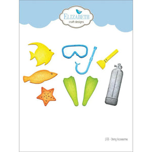 Elizabeth Craft Designs Diving Accessories Die 1753