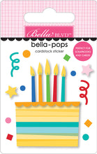 Load image into Gallery viewer, Bella Blvd BIRTHDAY BASH Collection- Paper, Cut Outs, Icons, Words, Bella Pops, Chipboard, Puffy Stickers
