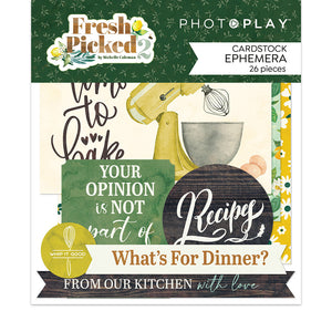 Photoplay FRESH PICKED 2 Collection Pack, Ephemera, Variety Cardstock Pack