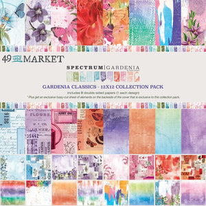 49 and Market Spectrum Gardenia Collection Kit, 6x8 Sentiment Rub Ons