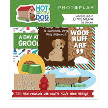Load image into Gallery viewer, PHOTOPLAY Hot Diggity Dog Collection Pack, Ephemera, Sticker Sheet
