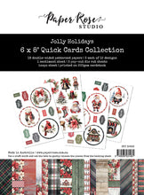 Load image into Gallery viewer, Paper Rose - 6 x 8 Quick Cards - Christmas Time and Jolly Holidays
