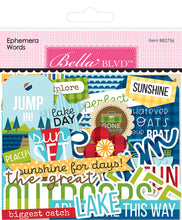 Load image into Gallery viewer, Bella Blvd LAKE LIFE Collection- Paper, Cut Outs, Icons, Words, Bella Pops, Chipboard, Puffy Stickers
