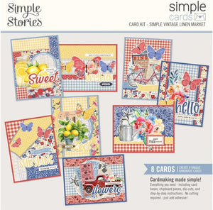 Simple Stories Card Kits- Noteworthy, Snow Pine Lodge, Linen Market, Meadow Flowers, Summer Snapshots, Wish You Were Here, Here & There, Pack Your Bags, Winter Wonder, Cider & Donuts, Yuletide, Santa's Village, Holly Jolly