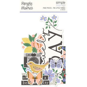 Simple Stories The Little Things Collection Pack, Card Kit, Foam Stickers, Page Pieces