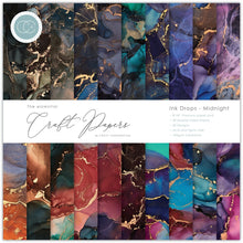 Load image into Gallery viewer, Craft Consortium 8x8 Paper Pads- Candy, Beach Huts, Ocean, Vivid, Grunge Light, Metal Textures, Ombre, Pigment, Midnight
