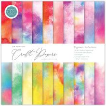 Load image into Gallery viewer, Craft Consortium 8x8 Paper Pads- Candy, Beach Huts, Ocean, Vivid, Grunge Light, Metal Textures, Ombre, Pigment, Midnight
