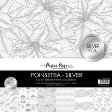 Load image into Gallery viewer, Paper Rose- Nature Stroll, Outdoor Adventure, Poinsettia Garden, Poinsettia Silver, Poppy Garden, Primrose Garden,Rambling Rose, Rustic Spring, Serenity, Spooky Halloween Paper Collections, Embossed Die Cuts
