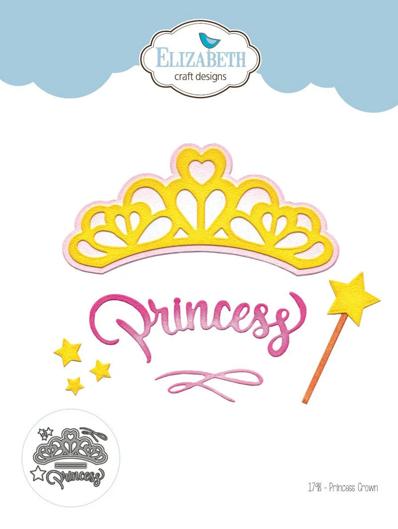 Elizabeth Craft Designs Princess Crown Die 1798