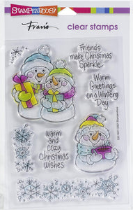 Stampendous Snow Time Frame Stamp Set