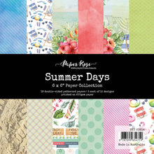 Load image into Gallery viewer, Paper Rose-  Strawberry Friends, Summer Bouquet, Summer Party, Summer Days, Tropical Summer, Sunflower Garden, Winter Stroll, Weekend Adventure, Winter Rose, Violet Garden Paper Collections, Embossed Die Cuts
