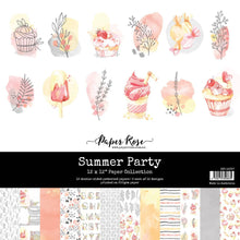 Load image into Gallery viewer, Paper Rose-  Strawberry Friends, Summer Bouquet, Summer Party, Summer Days, Tropical Summer, Sunflower Garden, Winter Stroll, Weekend Adventure, Winter Rose, Violet Garden Paper Collections, Embossed Die Cuts
