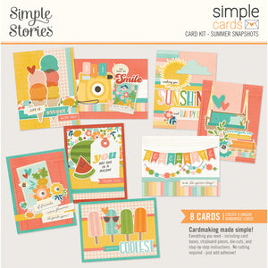 Simple Stories Card Kits- Noteworthy, Snow Pine Lodge, Linen Market, Meadow Flowers, Summer Snapshots, Wish You Were Here, Here & There, Pack Your Bags, Winter Wonder, Cider & Donuts, Yuletide, Santa's Village, Holly Jolly