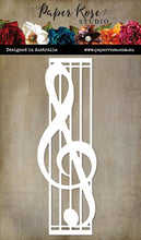 Load image into Gallery viewer, Paper Rose Dies, Stamps, Embossing Folders Congratulations Wedding Graduation Retirement New Baby Texture Scribble Circle Ball Sport Vintage Label Music Notes Treble Clef Birthday Candles Scribble Hearts, Lighthouse, Wine, Banners, Alphabet, Piano, Tools
