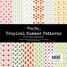 Load image into Gallery viewer, Paper Rose-  Strawberry Friends, Summer Bouquet, Summer Party, Summer Days, Tropical Summer, Sunflower Garden, Winter Stroll, Weekend Adventure, Winter Rose, Violet Garden Paper Collections, Embossed Die Cuts
