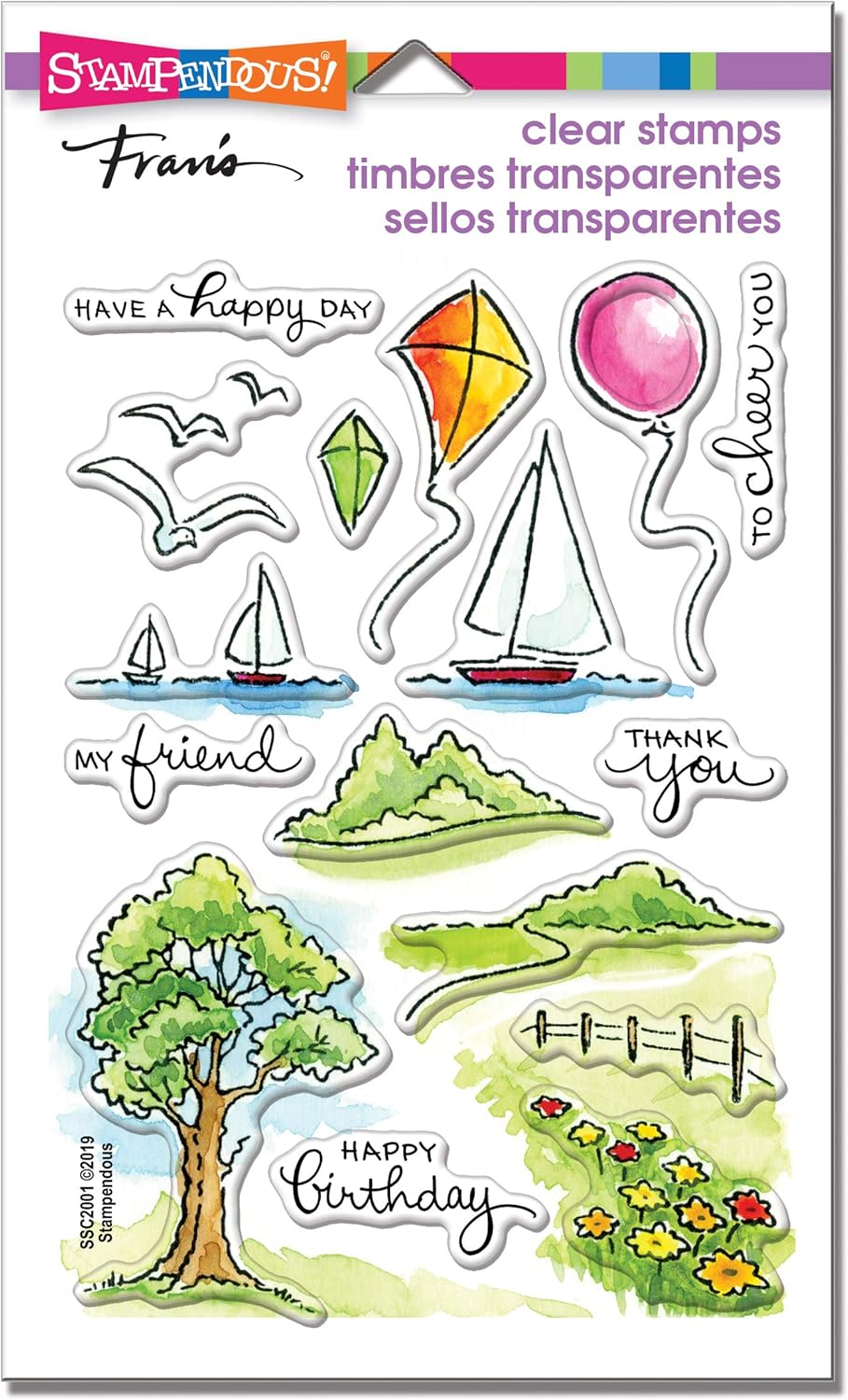 Sampler Stamp Stampendous Scenic Sampler Stamp – Inspiration Inn Bloom