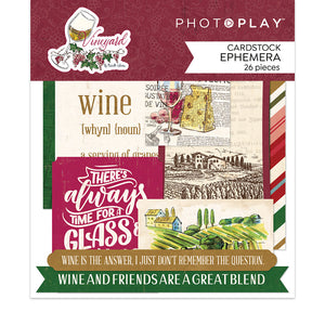 Photoplay VINEYARD Collection Pack, Ephemera, Variety Cardstock Pack