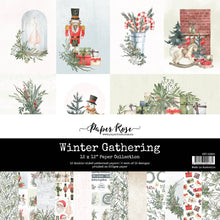 Load image into Gallery viewer, Paper Rose- Vintage Backgrounds, Vintage Rose, Wedding Blooms, Wedding Joy, White Christmas, Gnomes, Winter Blooms, Winter Gathering, Winter Woods, Woodland Christmas, Sentiment Sheets Paper Collections, Embossed Die Cuts
