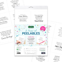 Load image into Gallery viewer, Katy Sue Peelables- A Year of Peelables, Thinking of You, Wonderful Days Verses, Family &amp; Friends
